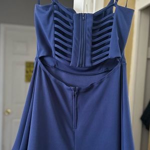 Blue mini dress